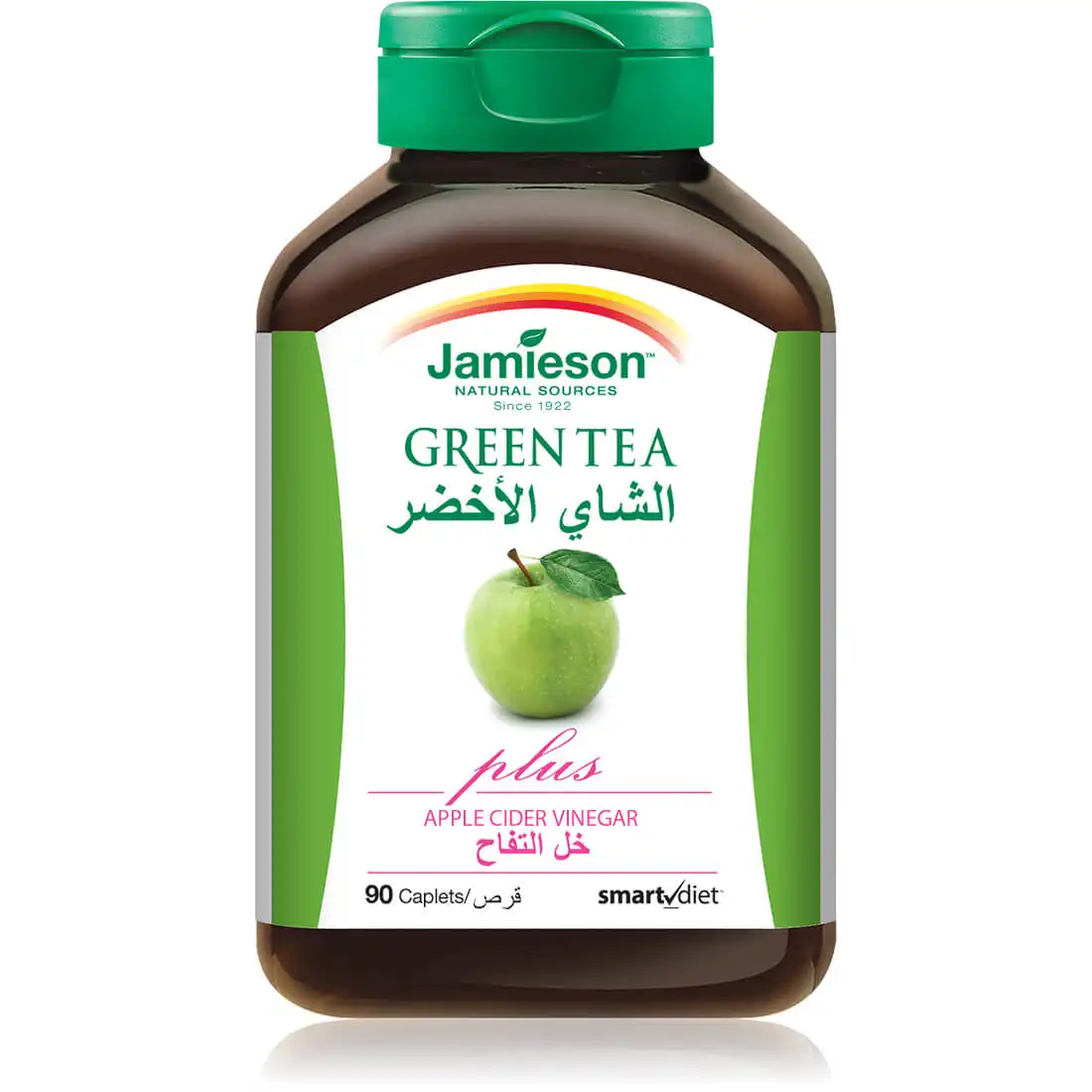 JAMIESON GREEN TEA PLUS APPLE VINEGER | 90 CAPLETS